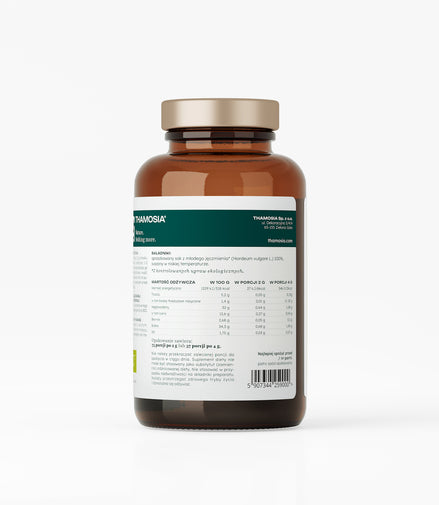 MŁODY JĘCZMIEŃ BIO 100% SPROSZKOWANY SOK PREMIUM EKOLOGICZNY 150g